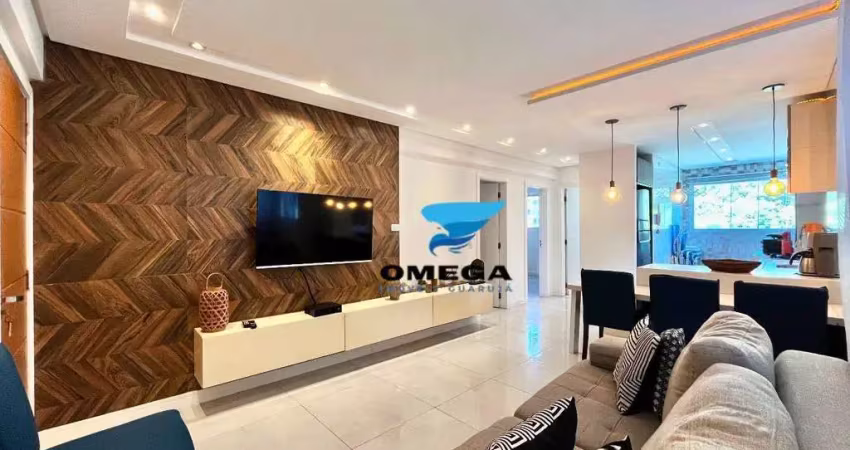 Apartamento com 2 dormitórios à venda - pitangueiras - guarujá/sp