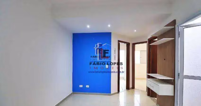 Apartamento com 2 dormitórios à venda, 43 m² por r$ 245.000,00 - parque gerassi - santo andré/sp