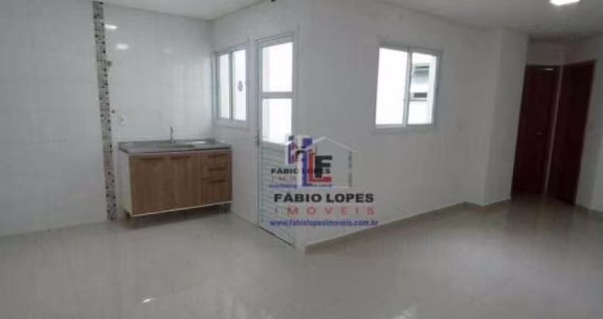 Apartamento com 2 dormitórios à venda, 45 m² por R$ 275.000,00 - Vila Palmares - Santo André/SP