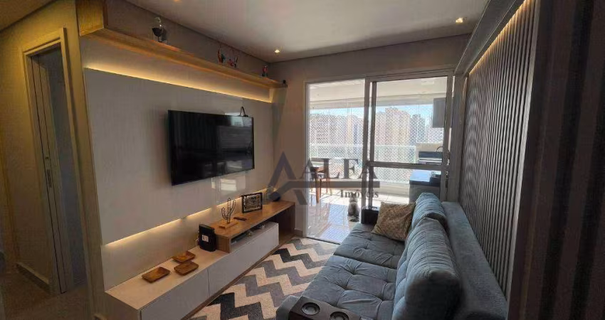 ** Edifício Gibraltar - PORTEIRA FECHADA - Cinematográfico apartamento em andar alto c/ ampla varanda gourmet **