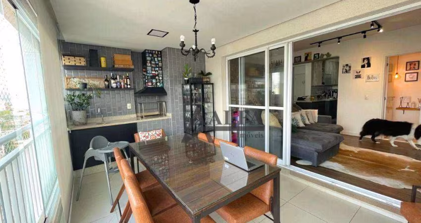 ** Origem Tatuapé - PORTEIRA FECHADA - Lindo apartamento em andar alto c/ ampla varanda gourmet c/ churrasqueira **