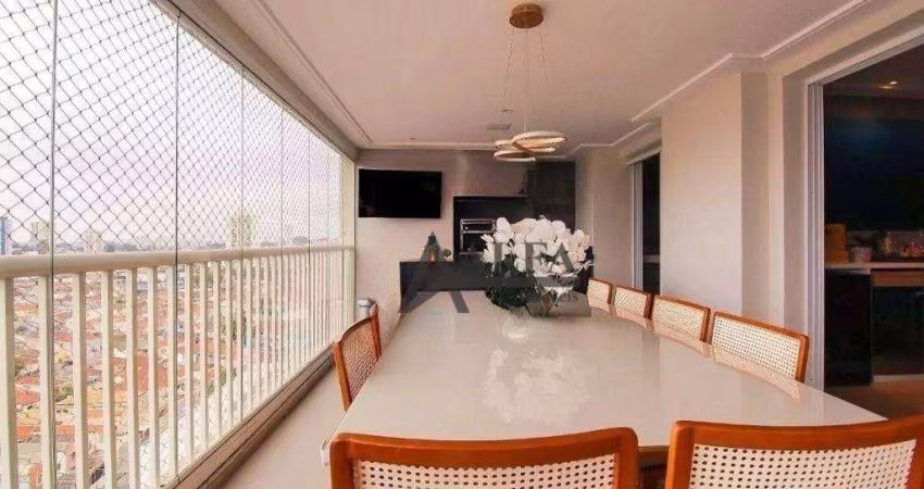 ** TERRAÇAS TATUAPÉ - IMPERDÍVEL - Cinematográfico apartamento c/ ampla varanda gourmet de 25 m² c/ churrasqueira **