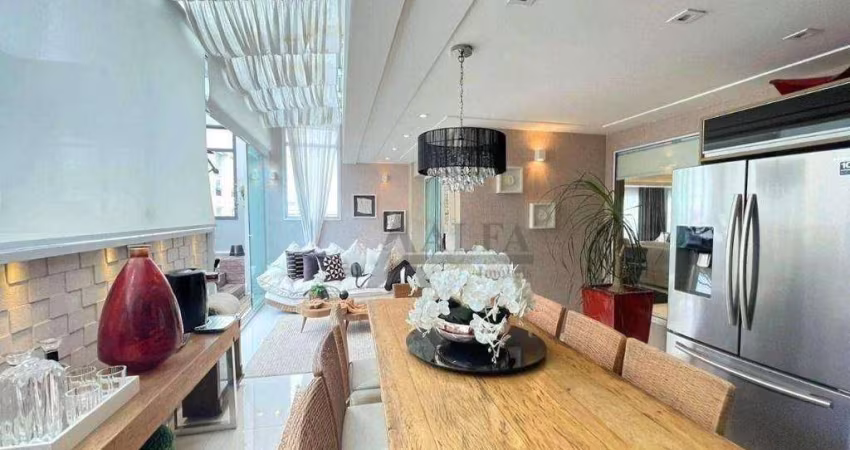 ** Central Park Prime - OPORTUNIDADE - Cinematográfica cobertura c/ ampla área gourmet c/ churrasqueira e piscina - 5 Vagas + Depósito **