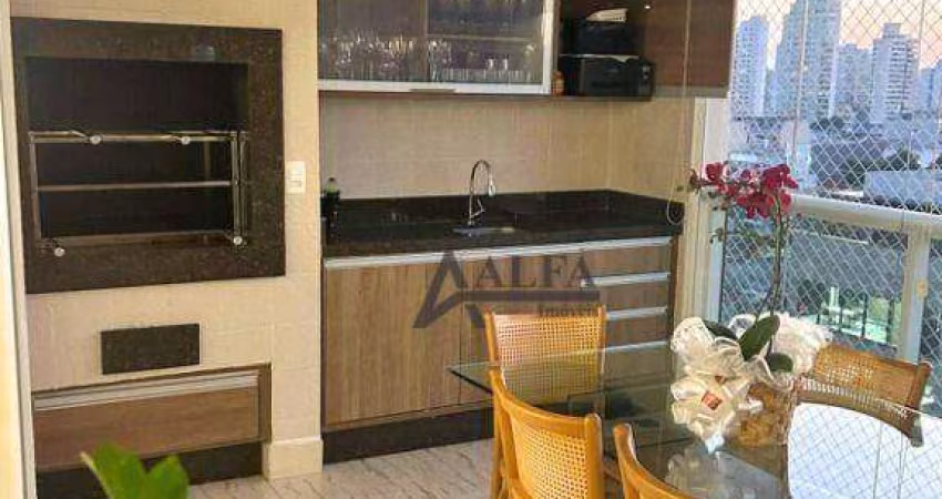 ** UNION MOÓCA - O P O R T U N I D A D E - Lindo apartamento c/ ampla varanda gourmet c/ churrasqueira **
