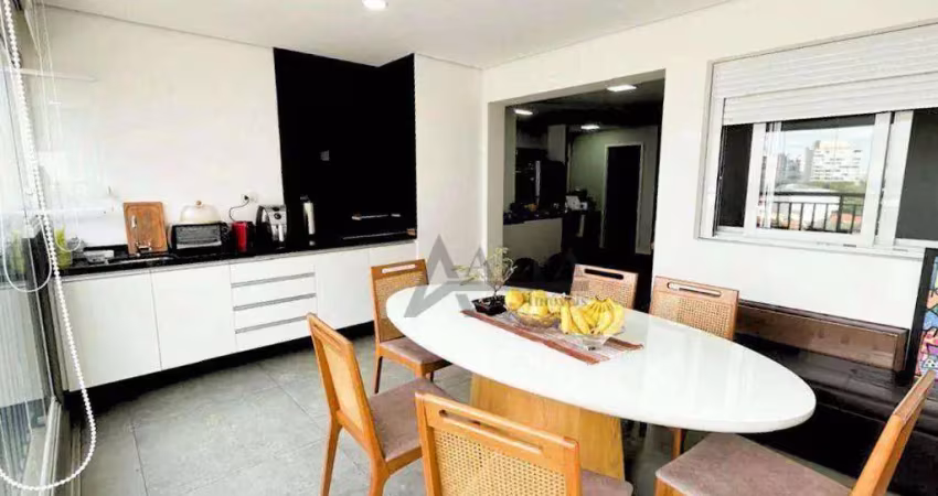 ** exclusive tatuapé - imperdível - maravilhoso apartamento c/ ampla varanda gourmet c/ churrasqueira totalmente integrada **
