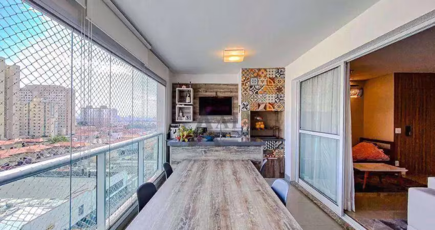 ** union moóca - lindo apartamento c/ ampla varanda gourmet c/ churrasqueira **
