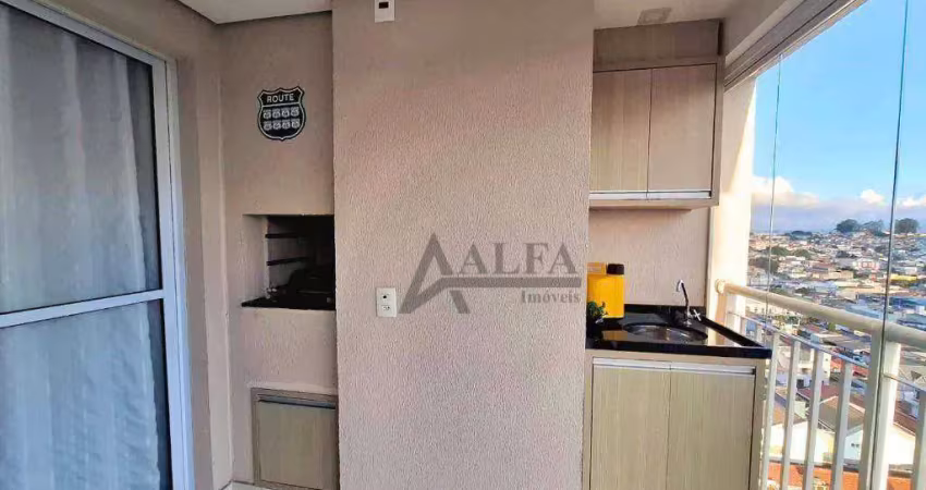 ** fantastique - lindo apartamento em andar alto c/ ampla varanda gourmet c/ churrasqueira **