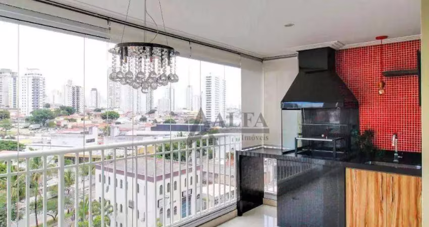 ** parque anália franco - imperdível - maravilhoso apartamento c/ ampla varanda gourmet c/ churrasqueira **