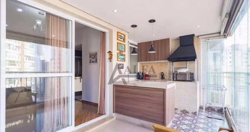 ** parque anália franco - excelente apartamento c/ ampla varanda gourmet c/ churrasqueira **