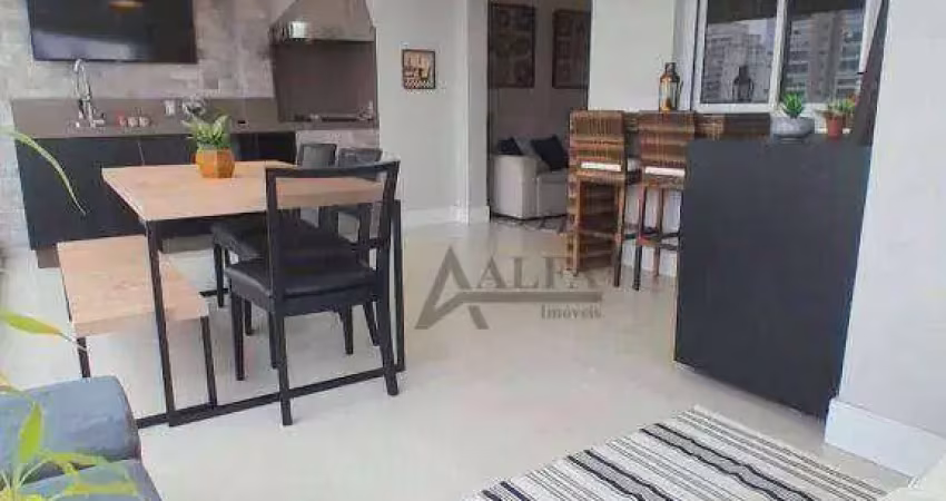 ** varanda tatuapé - oportunidade única - cinematográfico apartamento c/ ampla varanda gourmet c/ churrasqueira **