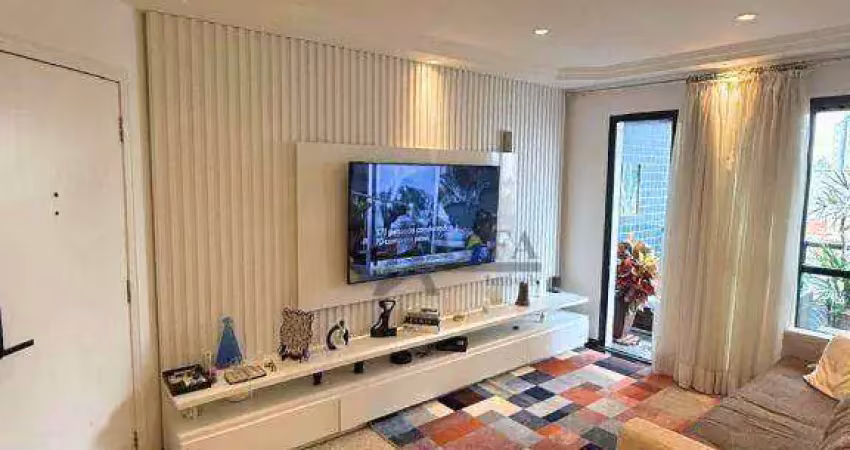 Apartamento residencial com 1 dormitório para alugar, 100 m² - brooklin - são paulo/são paulo