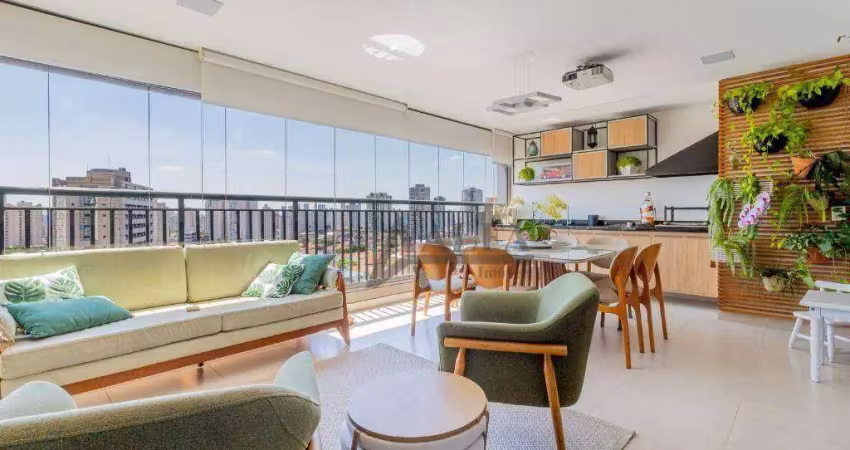 ** high moóca - i m p e r d í v e l - porteira fechada - maravilhoso apartamento em andar alto c/ ampla varanda gourmet c/ churrasqueira **