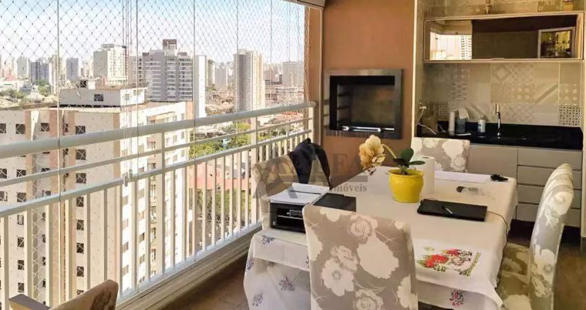 ** helbor boulevard tatuapé - oportunidade - lindo apto. em andar alto c/ ampla varanda gourmet c/ churrasqueira - 3 vagas **