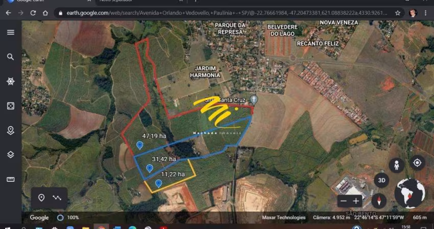 Terreno à venda em Paulínia, Parque da Represa, com 860000 m²