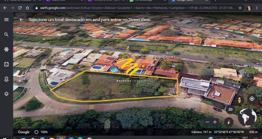 Terreno à venda em Campinas, Bairro das Palmeiras, com 2154 m²