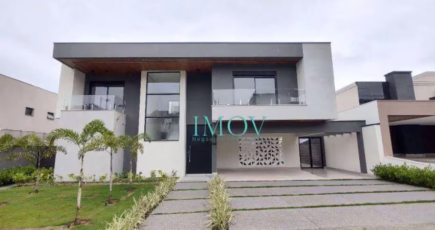 Sobrado com 4 dormitórios à venda, 530 m² por r$ 5.300.000 - condomínio reserva do paratehy - são josé dos campos/sp