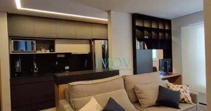 Apartamento com 1 dormitório para alugar, 45 m² por r$ 5.400,00/mês - jardim aquarius - são josé dos campos/sp