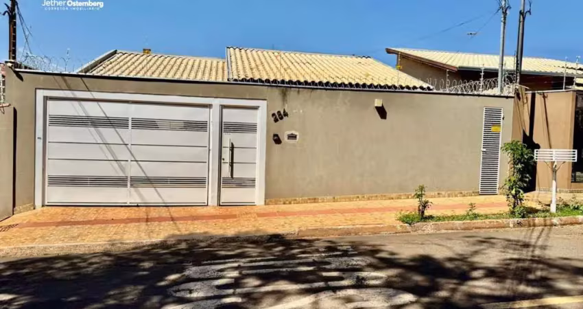 Casa para venda em campo grande, vila planalto, 3 dormitórios, 1 suíte, 2 banheiros