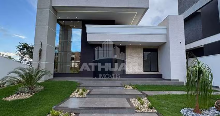CASA NEOCLÁSSICA EM CONTATO COM A NATUREZA NO CONDOMÍNIO RESIDENCIAL ESMERALDA