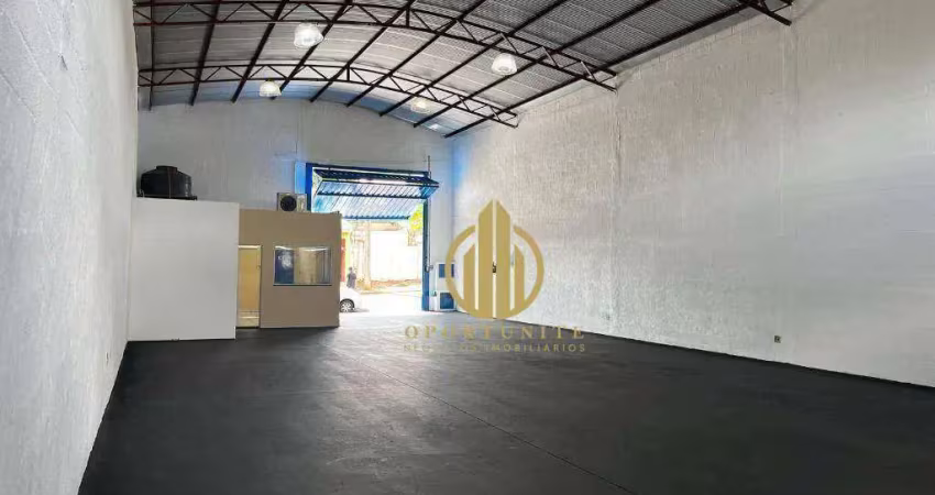 Galpão para alugar, 275 m² por r$ 4.800,00/mês - residencial e comercial palmares - ribeirão preto/sp