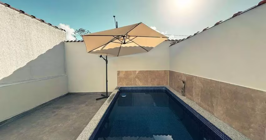 Casa em construção à venda – com piscina e churrasqueira - mongaguá, sp