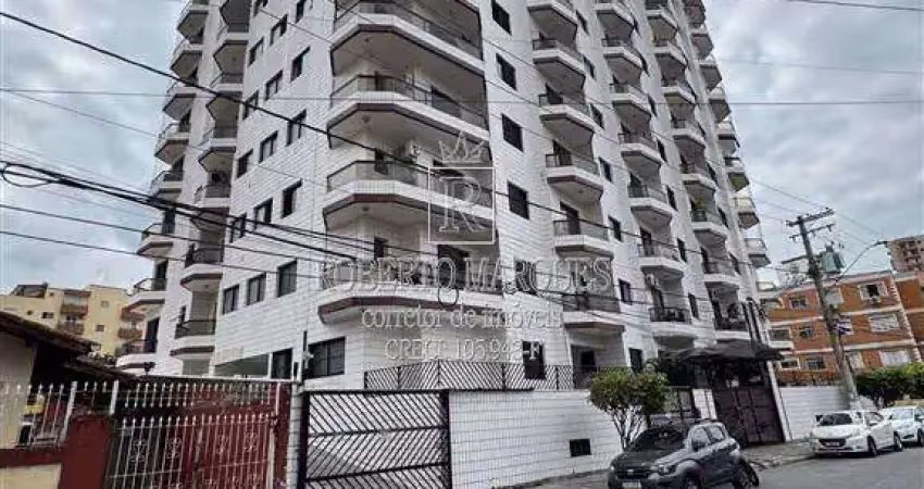 Apartamento a venda em Praia Grande SP - Guilhermina 1 dormitório sala 2 ambientes com sacada, cozinha, área de serviço e wc. 60m² e 1 vaga. Prédio com portões automatizados, 2 elevadores, monitoramen