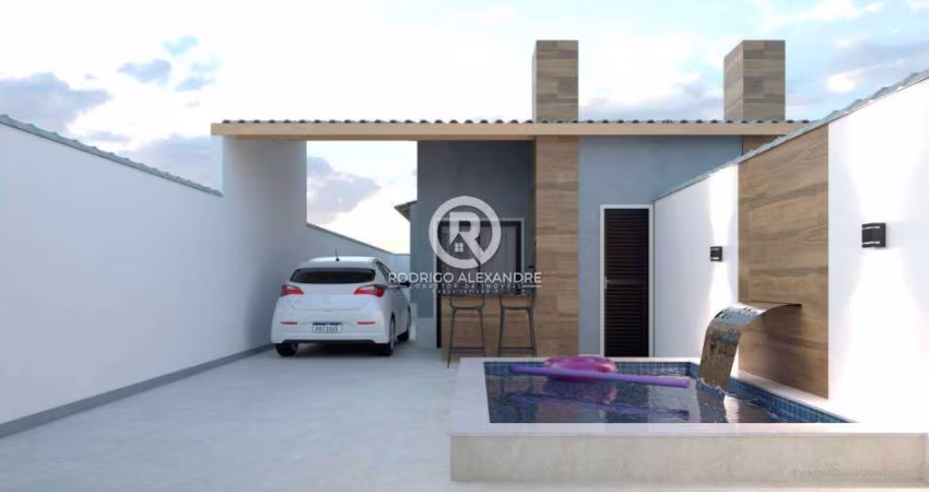 Casa à Venda em Jamaica - 2 Dorms, Suíte, Piscina e Espaço Gourmet - R$ 359.000