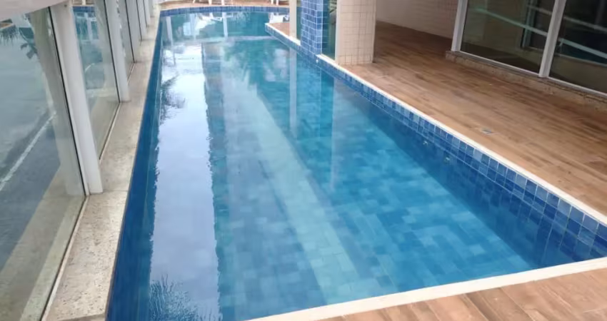 Vila caiçara, lindo apto 3 dorms, 2 suites, lazer, 100 mts do mar