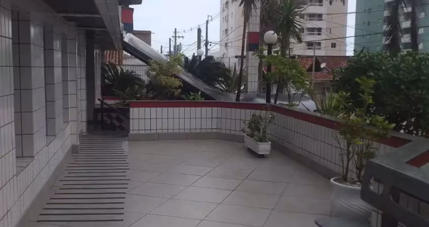 Vila caiçara, lindo apto 2 dorms, suite, 2 sacadas, garagem, 150 mts do mar