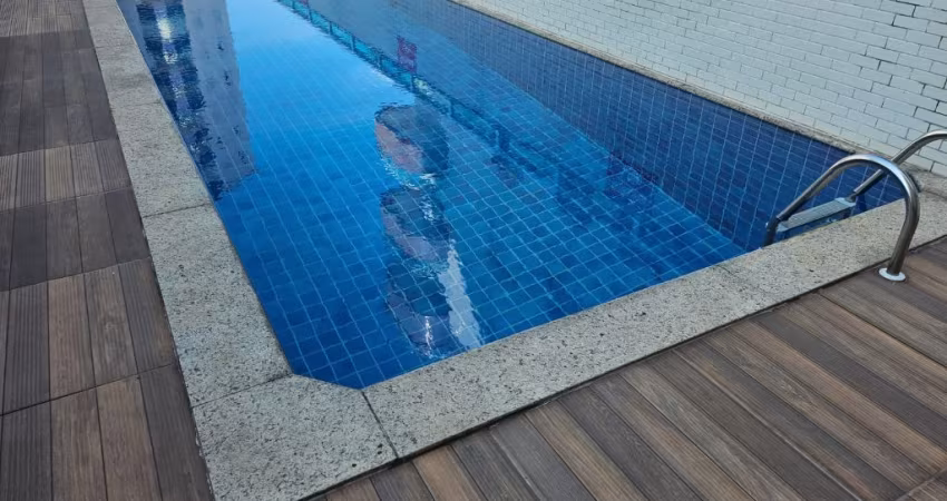 Vila Caiçara, lindo apto 1 dorm, suite, sacada gourmet, lazer completo