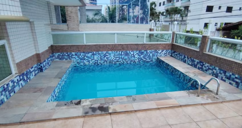 Vila Caiçara, apto 1 dorm, 2 sacadas, 2 piscinas