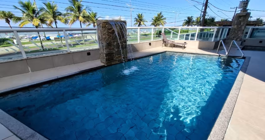 Vila Caiçara, apto 3 dorms, 1 suite, 2 vagas frente mar