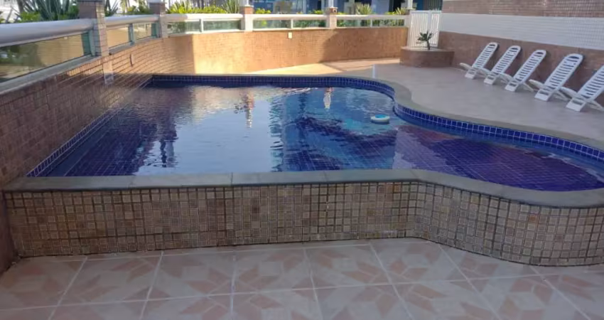 Vila caiçara, apartamento 2 dorms, suite, frente total para o mar
