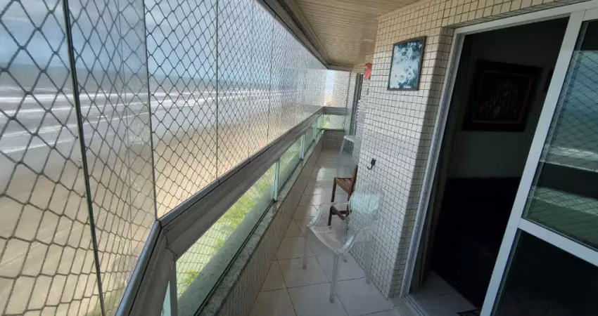 Vila caiçara, apartamento 2 dorms, suite, frente total para o mar
