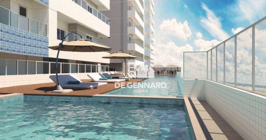 Pronto para Morar, Apartamento com 2 dormitórios, 2 suítes, 2 vagas, 91 m² por R$ 650.000 -  Praia Grande/SP