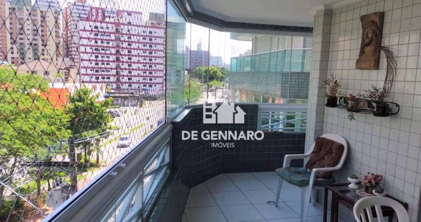 Apartamento com 2 dormitórios à venda, 110 m² por R$ 600.000,00 - Canto do Forte - Praia Grande/SP