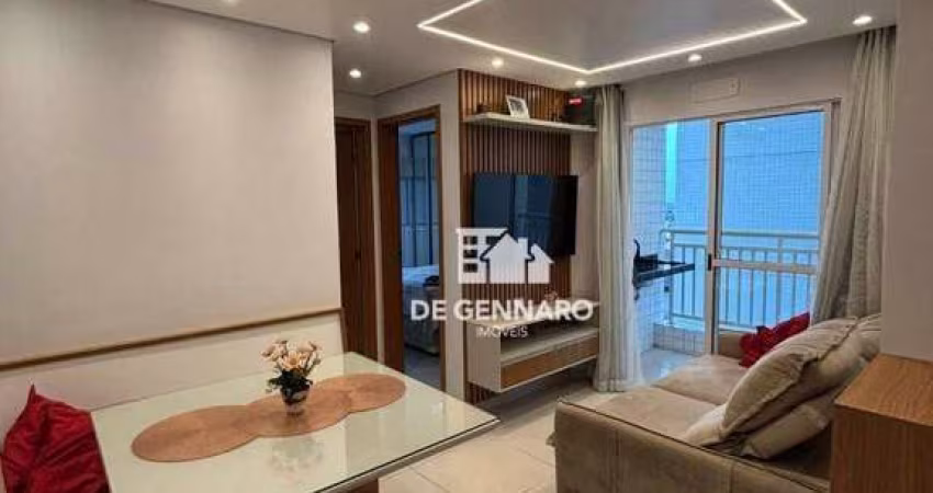 Praia Grande, Avicao, Apartamento mobiliado, 2 dormitórios, lazer completo