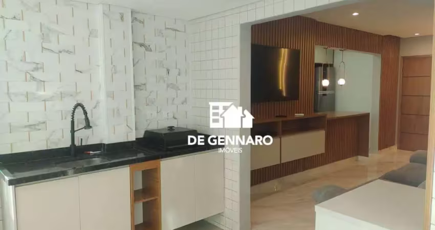 Pronto para morar, lindo apartamento mobiliado, de 2 dormitórios, 2 vagas,  guilhermina. praia grande