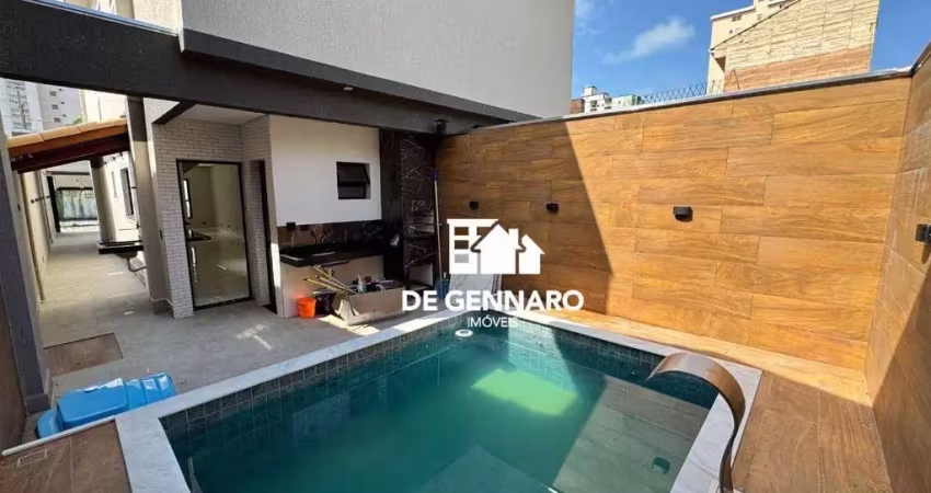 Casa em condomínio fechado com 3 quartos à venda na Rua Raja Atique, Balneário Maracanã, Praia Grande