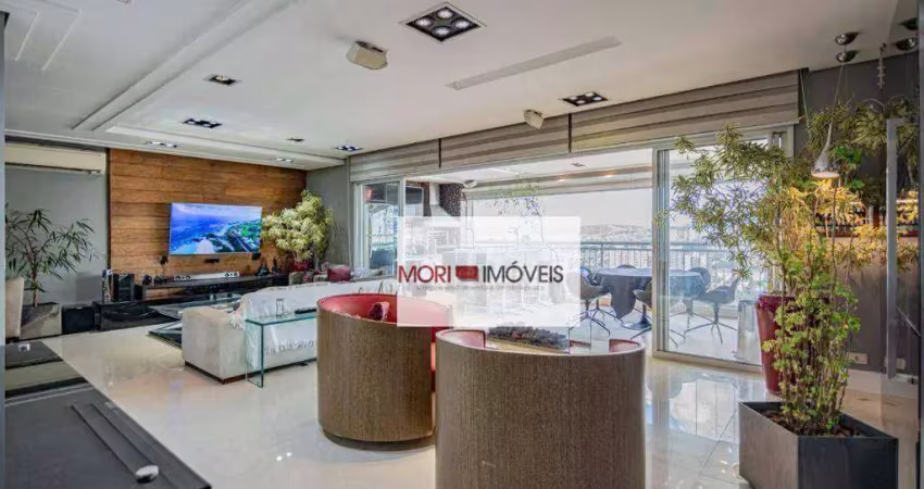 Apartamento com 4 dormitórios, 206 m² - vila romana - são paulo/sp