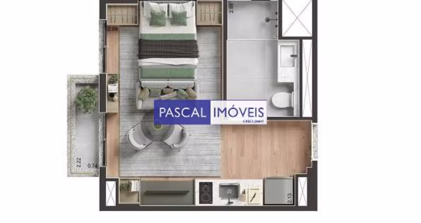Apartamento com 1 quarto à venda na Rua Casa do Ator, 566, Vila Olímpia, São Paulo