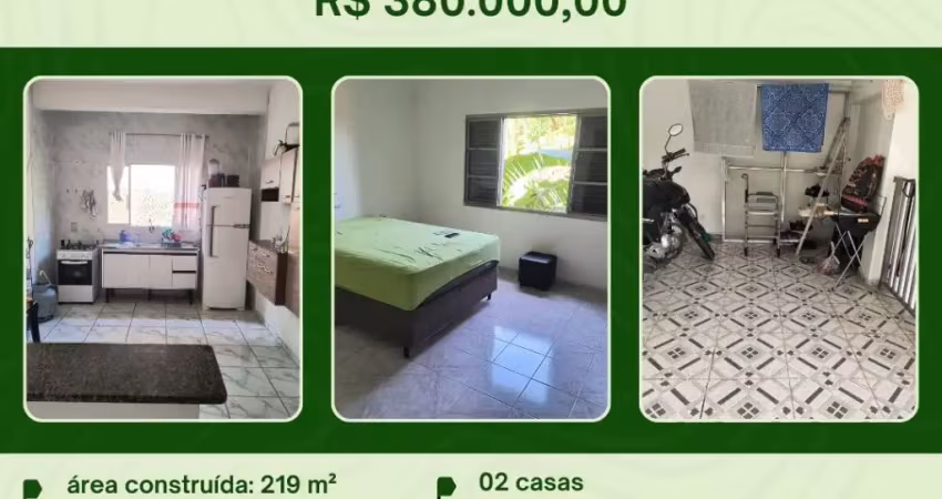 02 casas a venda, para moradia e/ou renda, com 219 m² de área construída, em pedreira sp