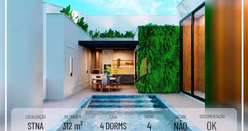 Casa 4 dormitórios 3 suítes 4 vagas 312 m²  Santana de Parnaíba SP