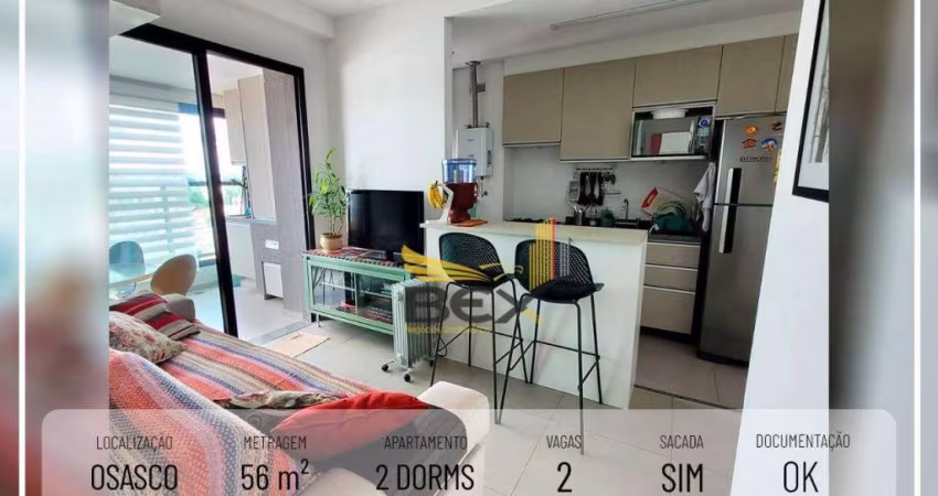 Apartamento 2 dormitórios 1 suíte 2 vagas 56 m² Osasco SP