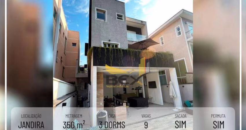 Casa com 3 suítes e 2 vagas com 350 m² em Jandira SP