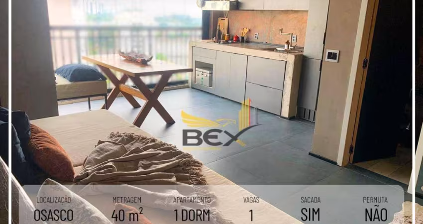 Apartamento com 1 dormitório 1 vaga e 40 m² Osasco SP