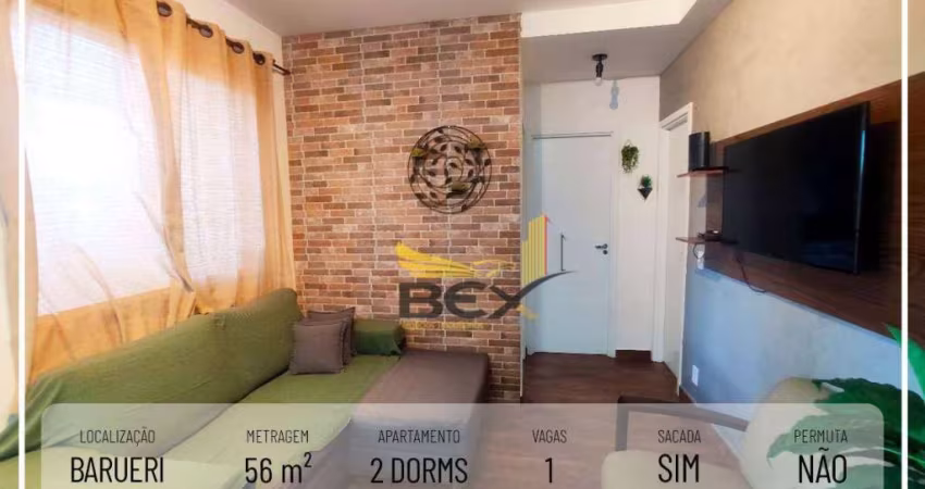 Apartamento com 2 dormitórios com 1 vaga 56 m² em Barueri SP