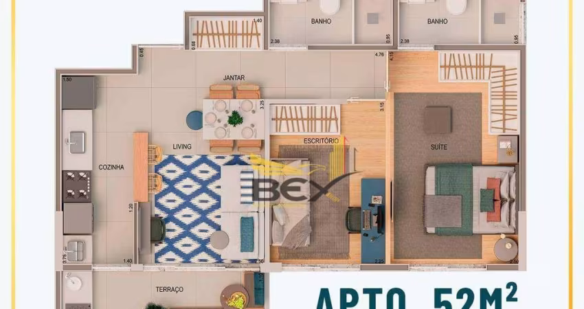 Apartamento com 2 dormitórios à venda, 45 m²  no Bethaville em Barueri SP