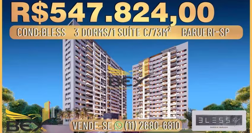 Apartamento 3 dormitórios 1 suíte 2 vagas 73 m² barueri sp