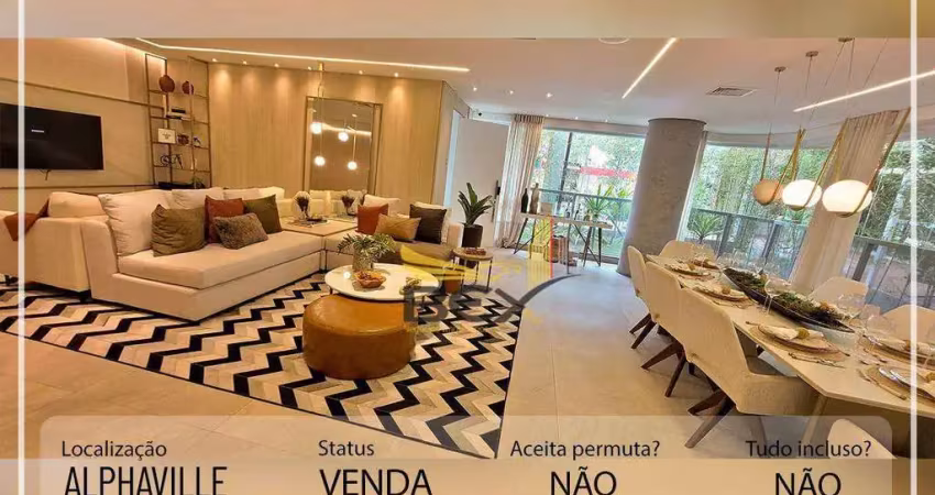 Apartamento em alphaville com 3 dormitórios  com suítes metragem de 175 m²  barueri sp
